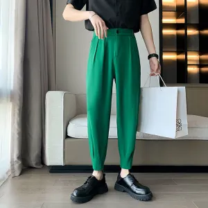 Men's Business Casual Slim Solid Color Pants