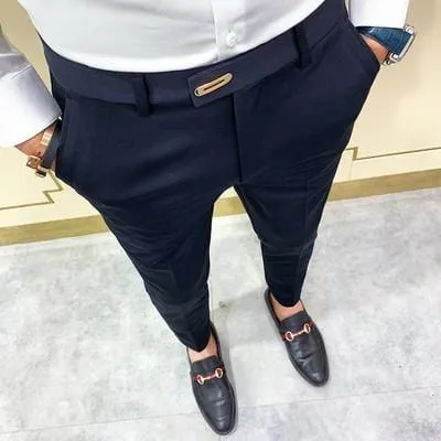 2021 Suit pants spring men's suit pants fashion casual Slim business suit pants men's