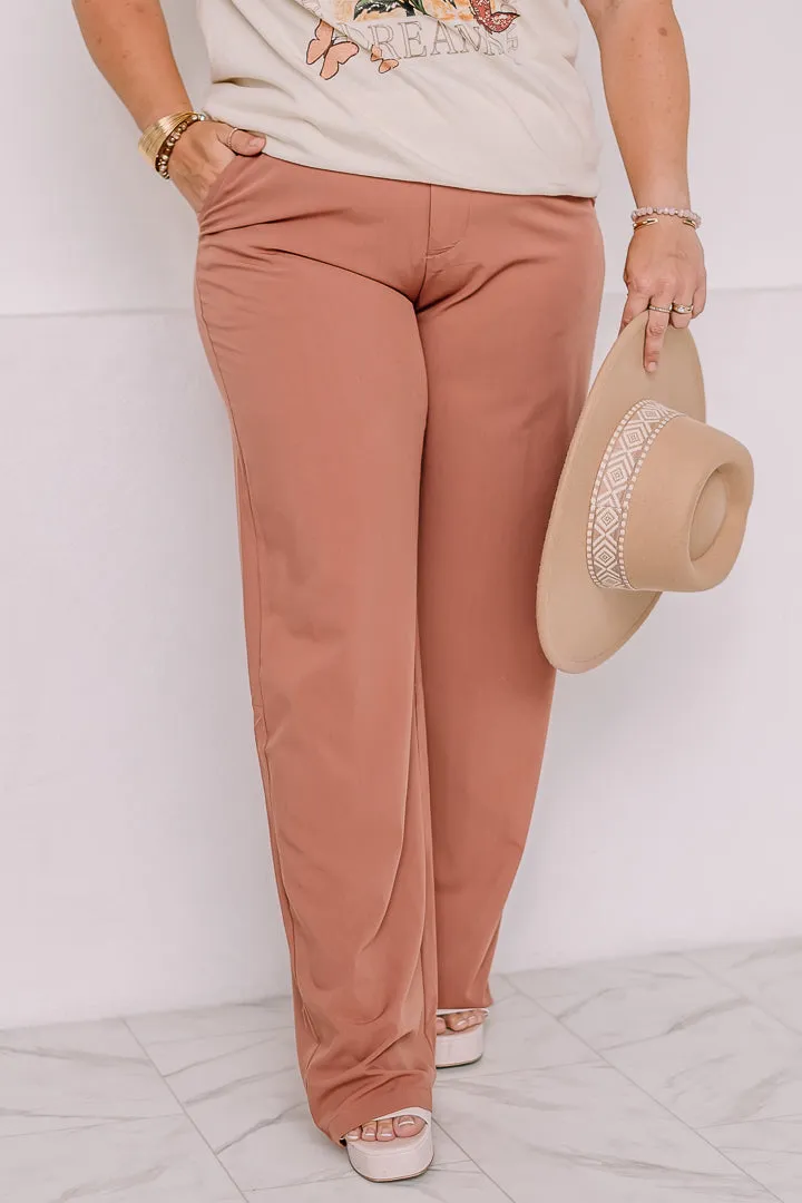 A Day At The Office Dress Pants | Terracotta