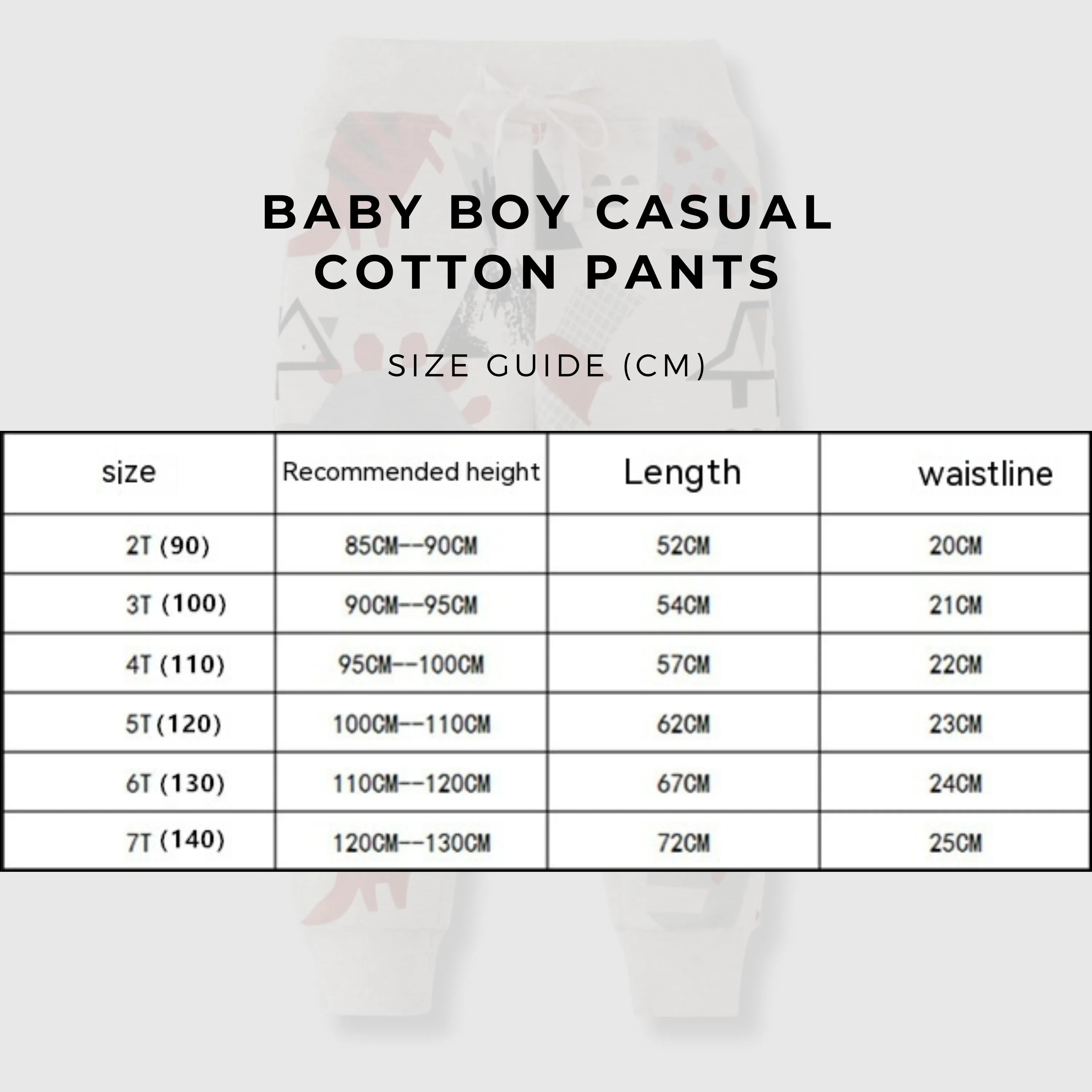 Baby Boy Casual Cotton Pants