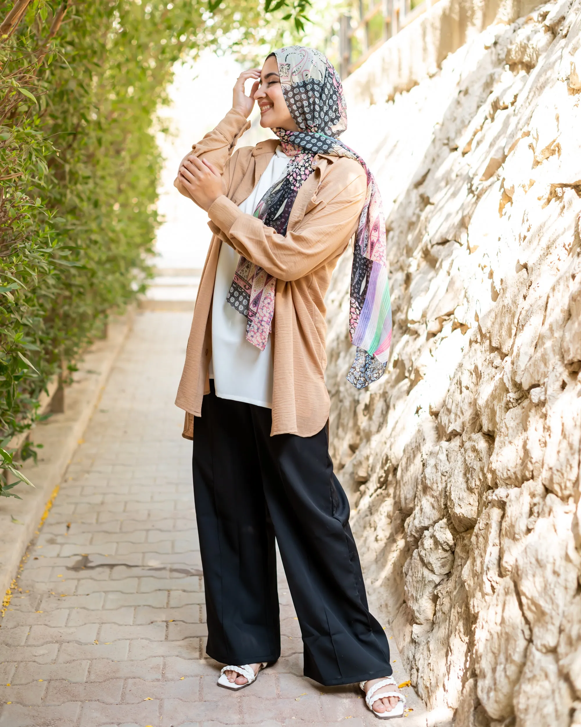 Beige Summer Linen Shirt