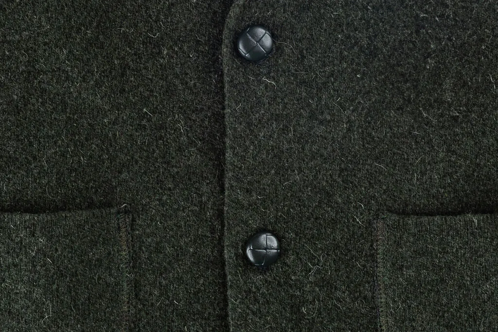 Boys Hunter Green Cardigan Jacket