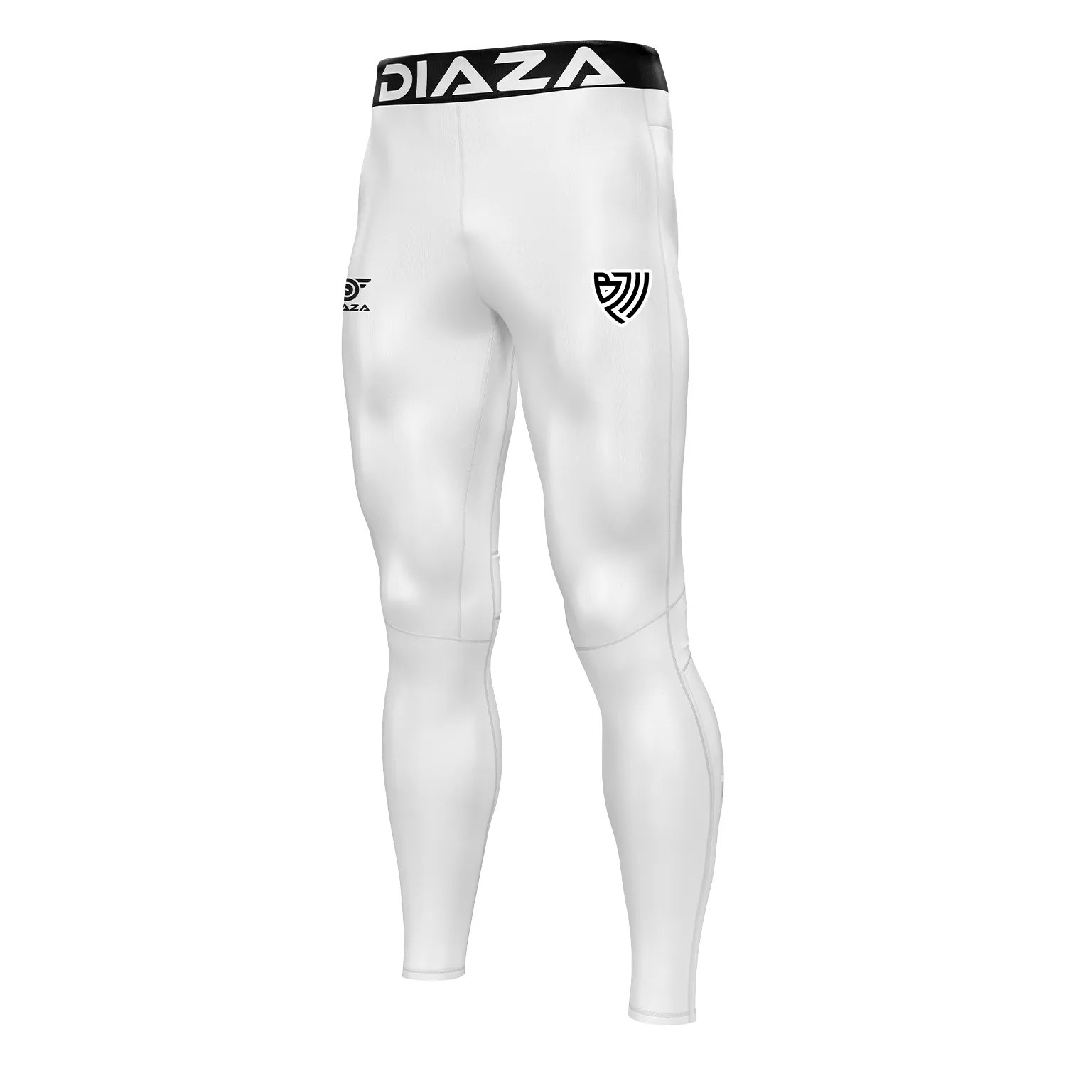 BZW Compression Pants Men White