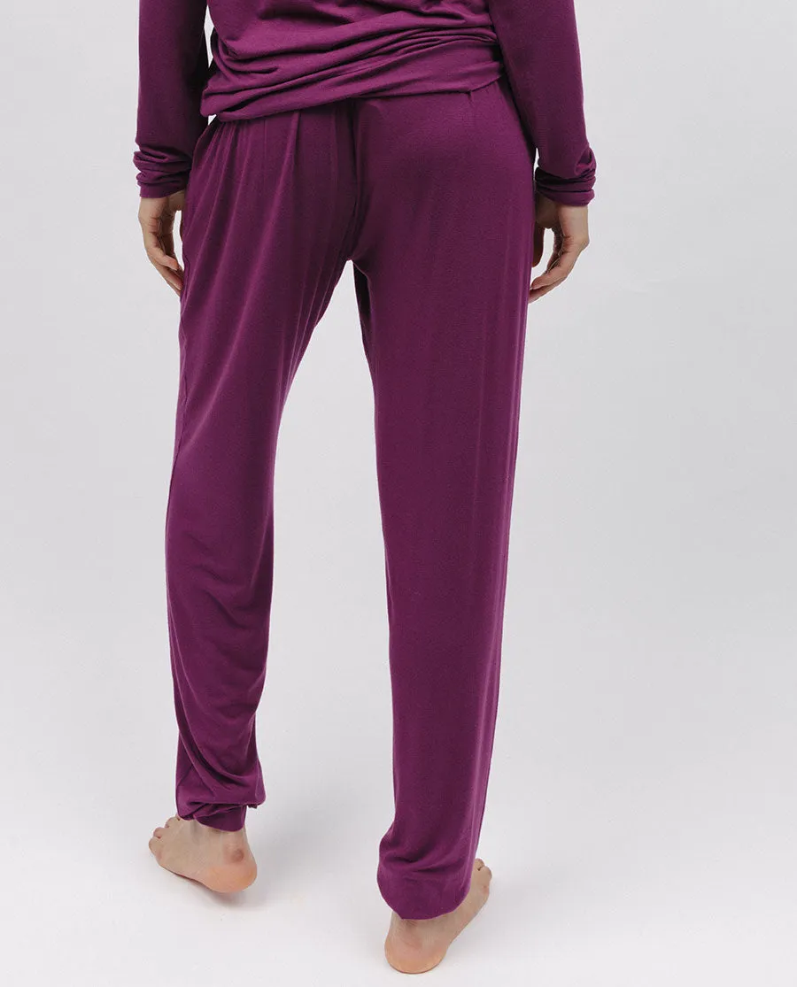 Carina Magenta Jersey Pyjama Bottoms