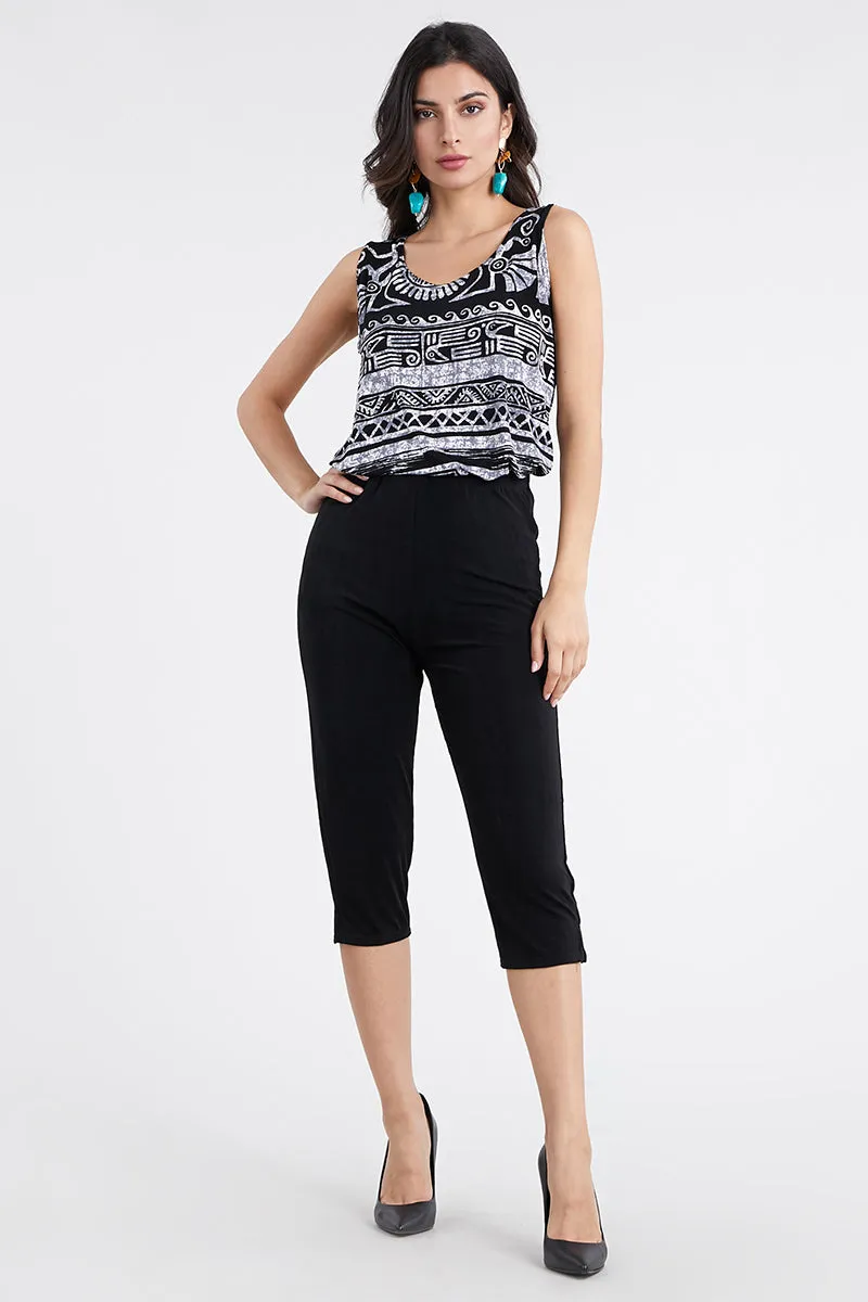 Classic Stretch Capri Pants-5002BN-ARS1