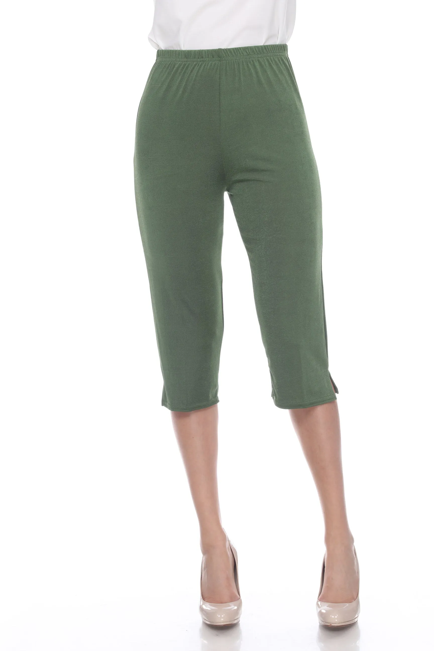 Classic Stretch Capri Pants-5002BN-ARS1