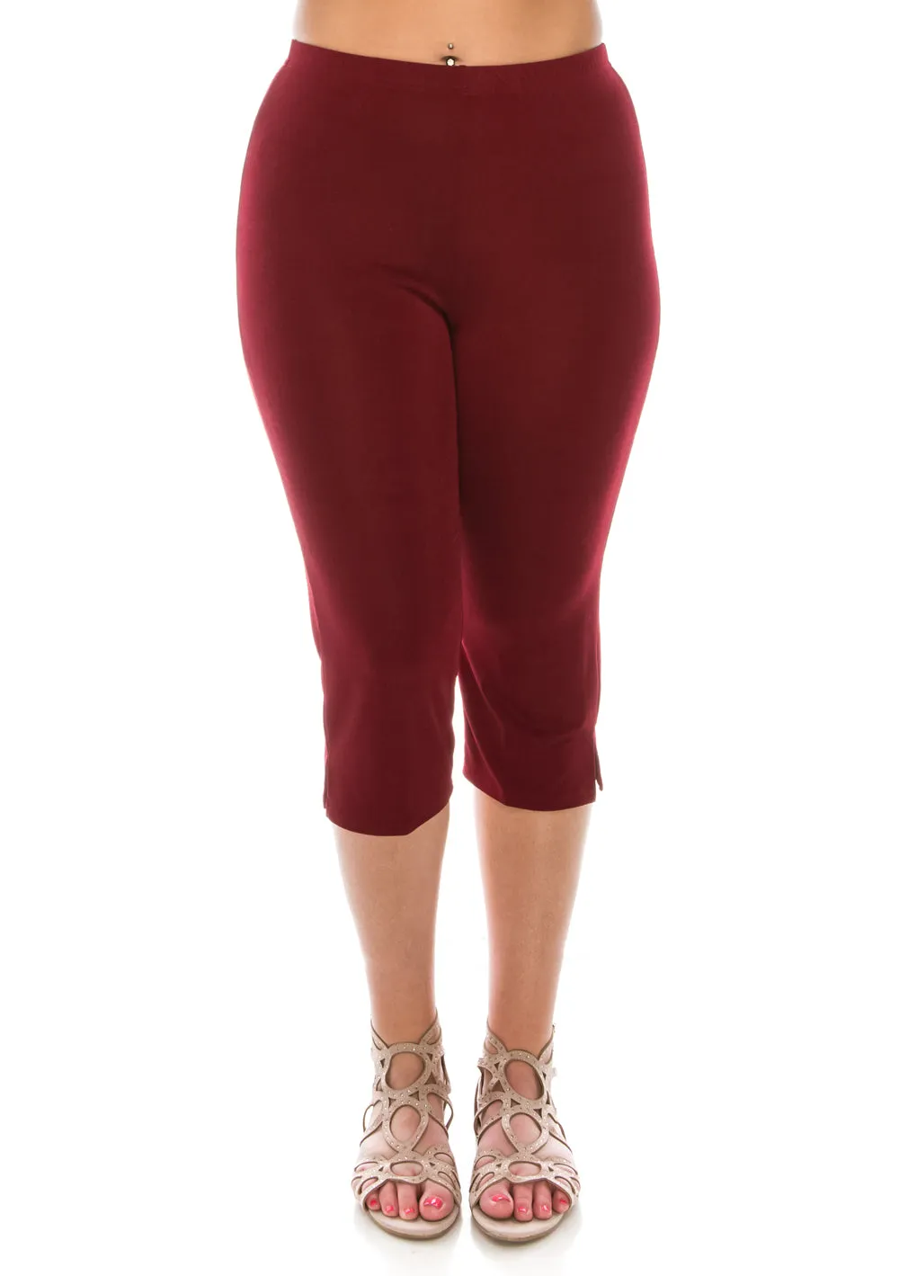 Classic Stretch Capri Pants-5002BN-ARS1