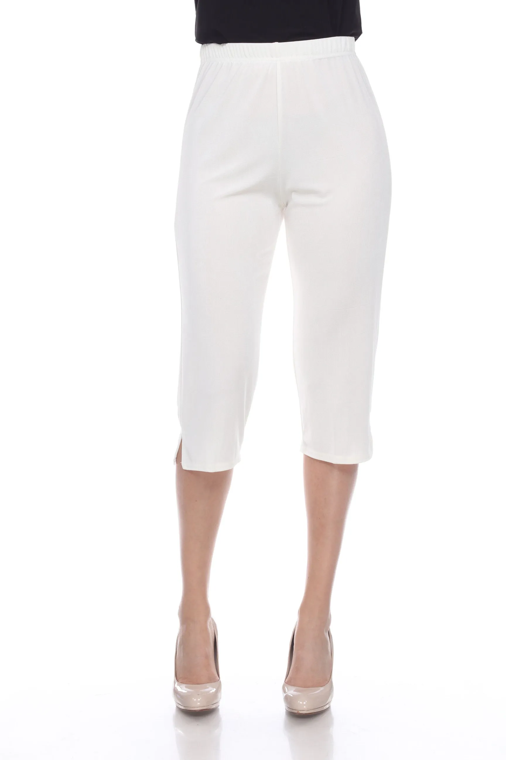 Classic Stretch Capri Pants-5002BN-ARS1