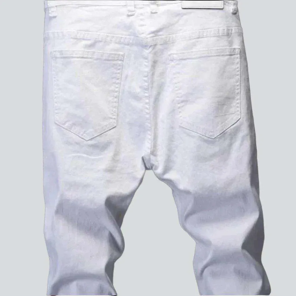 Comfortable white stretchy jeans