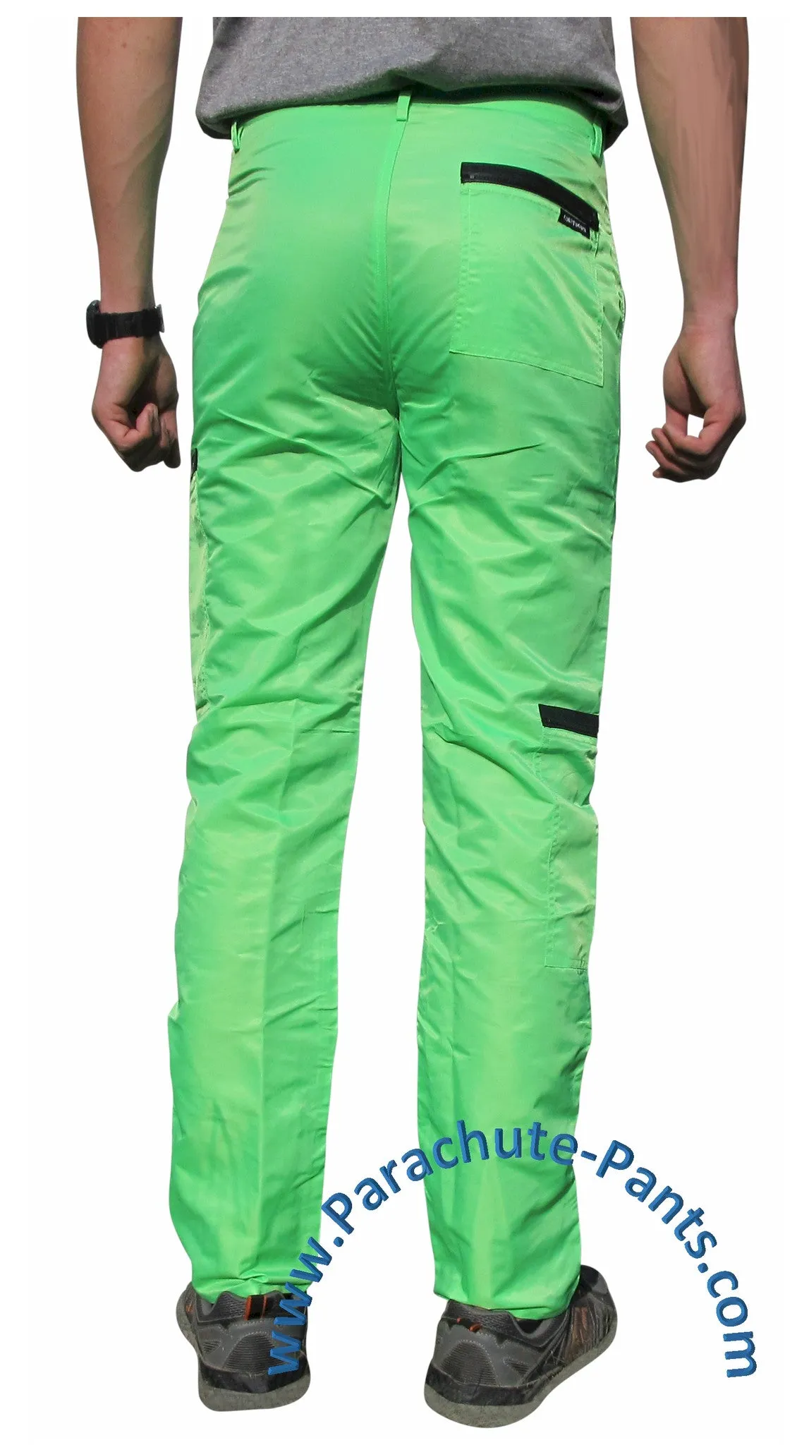 Countdown Classic Neon Green Classic Nylon Parachute Pants