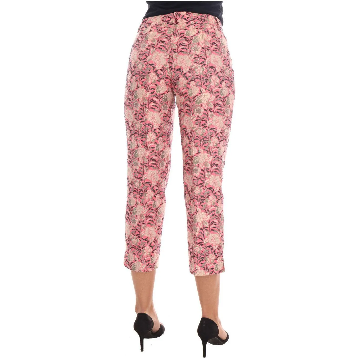 Dolce & Gabbana Elegant Floral Brocade Pants