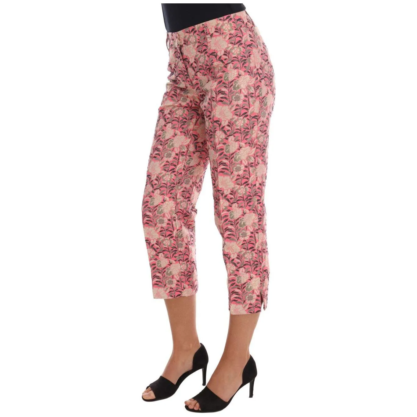 Dolce & Gabbana Elegant Floral Brocade Pants