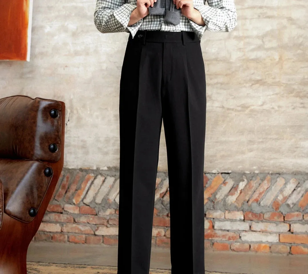 Italian straight style elegant pants