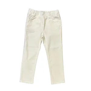 Ivory Suede Skinny Pants