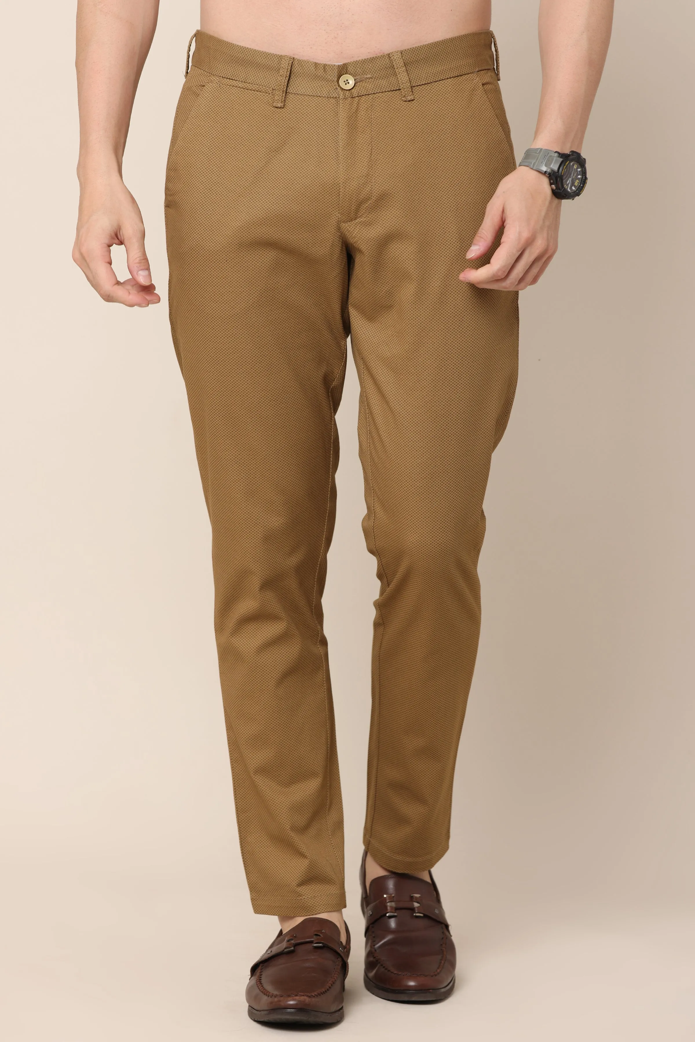 Ivyn Classic Camel Cotton Chinos