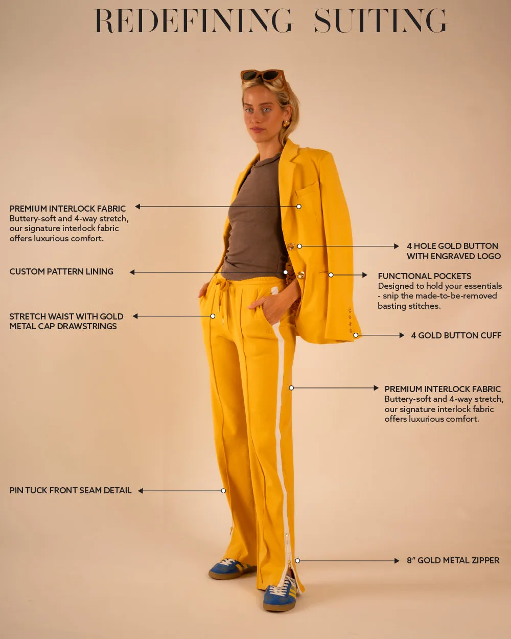 Jordan Interlock Pants Canary