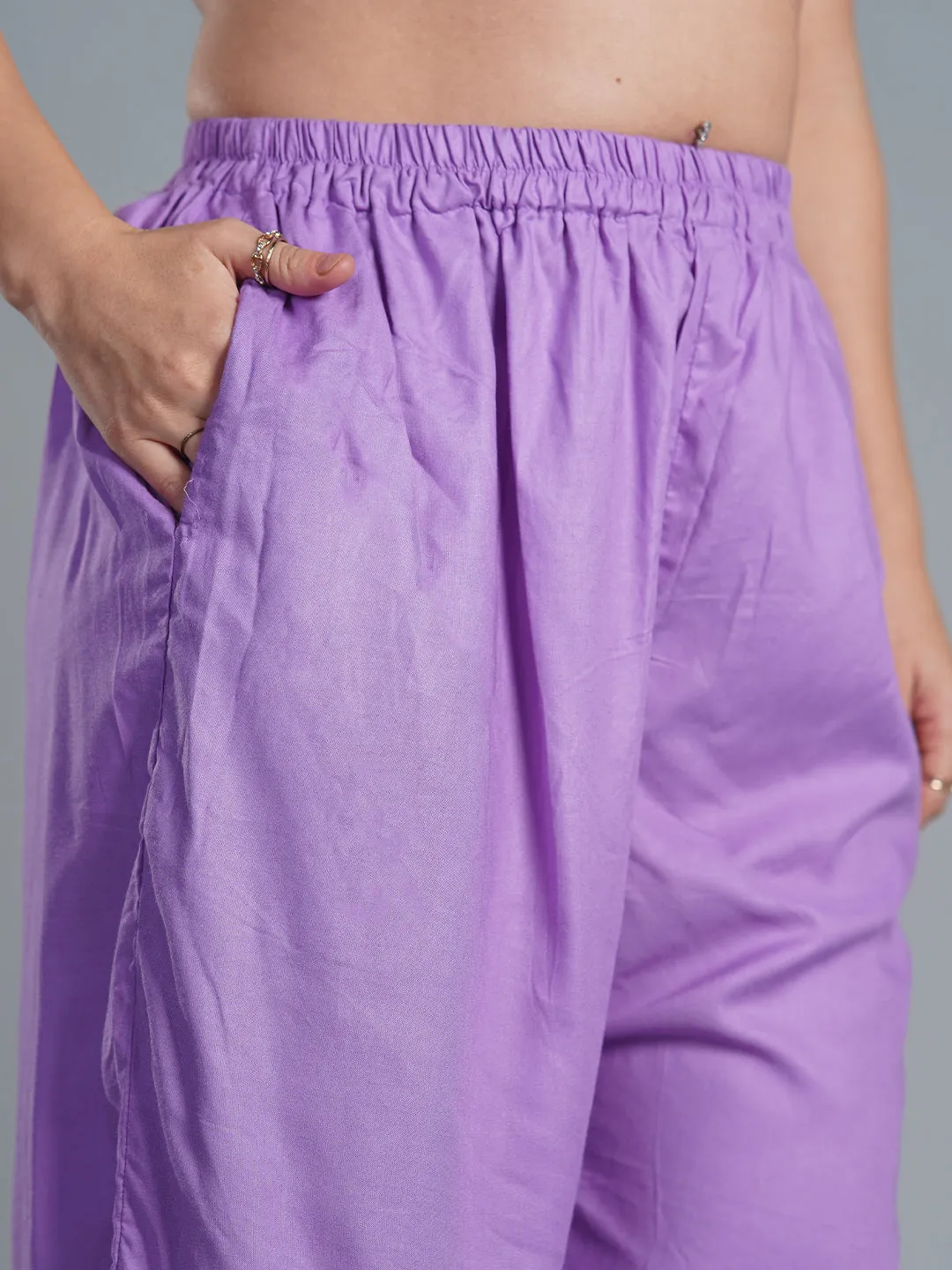 Lavender Palazzo Pants