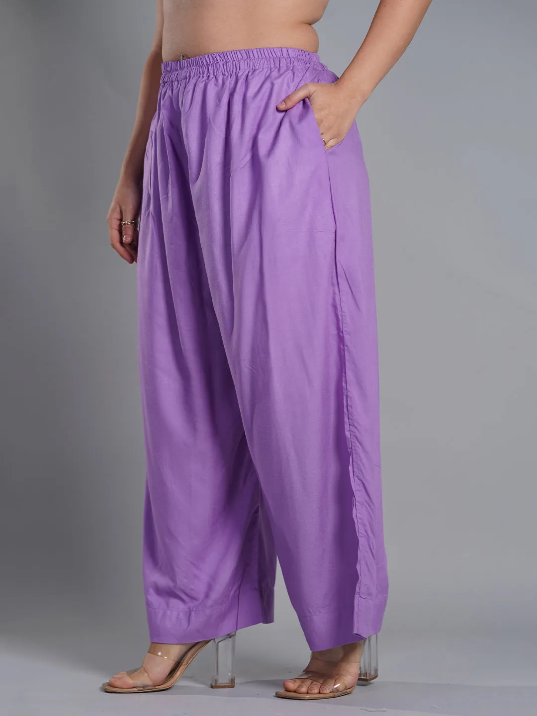 Lavender Palazzo Pants