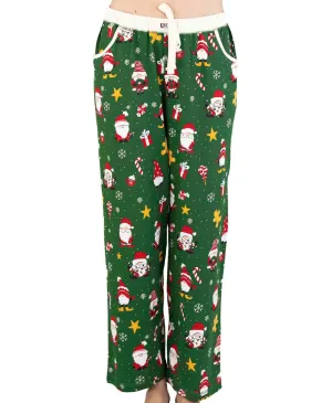 Lazyone Women's Christmas Gnome Regular Fit PJ Pant