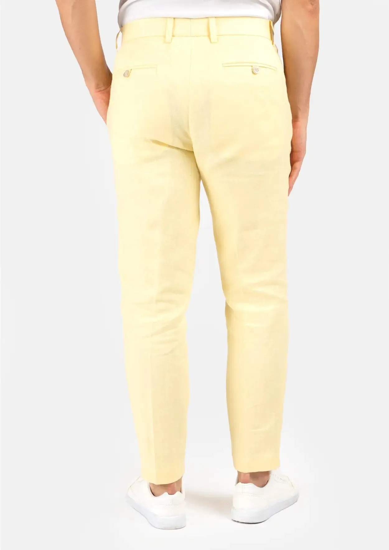 Light Yellow Linen Pants