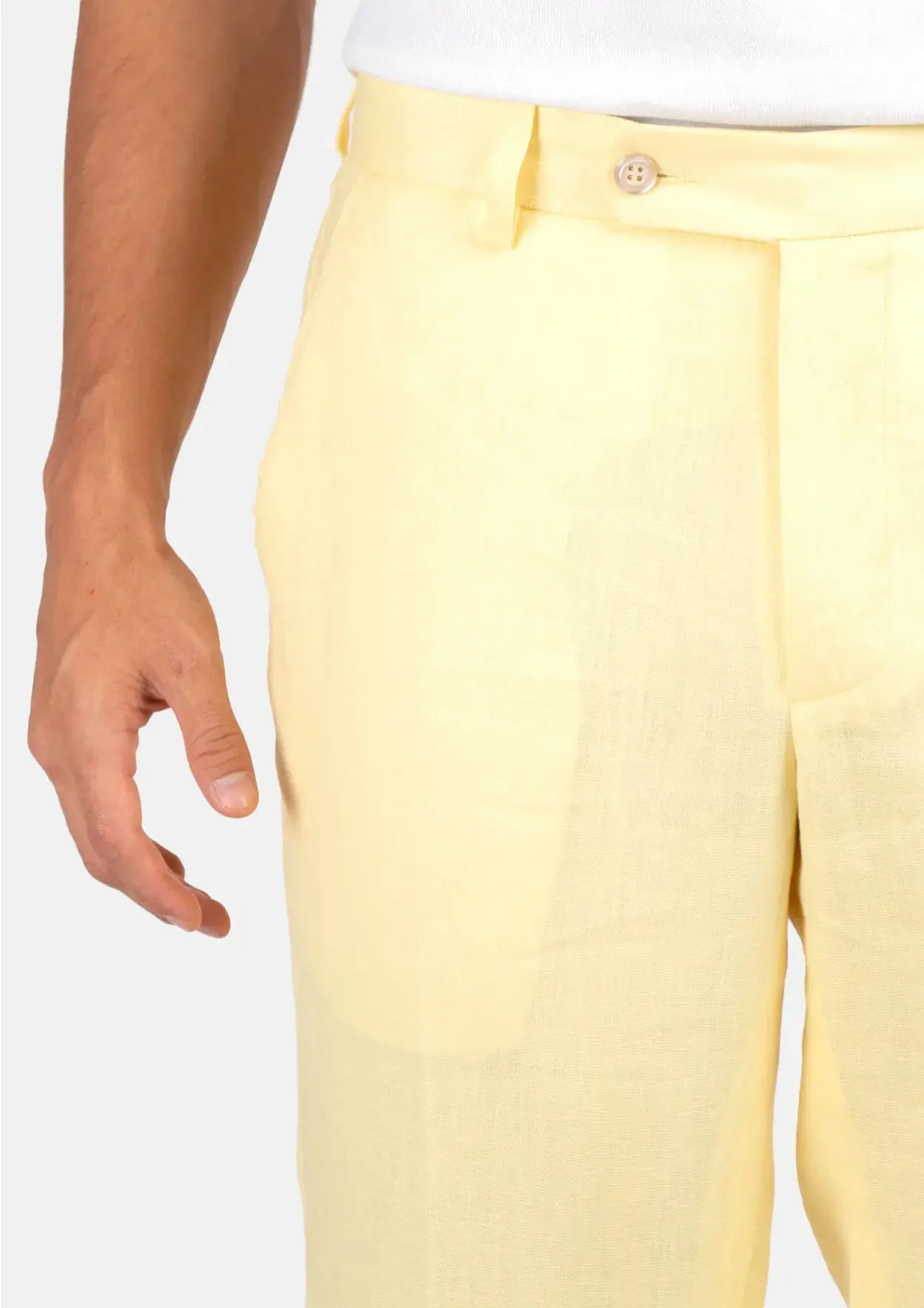 Light Yellow Linen Pants