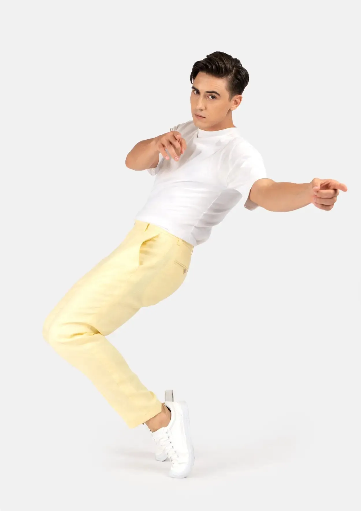 Light Yellow Linen Pants