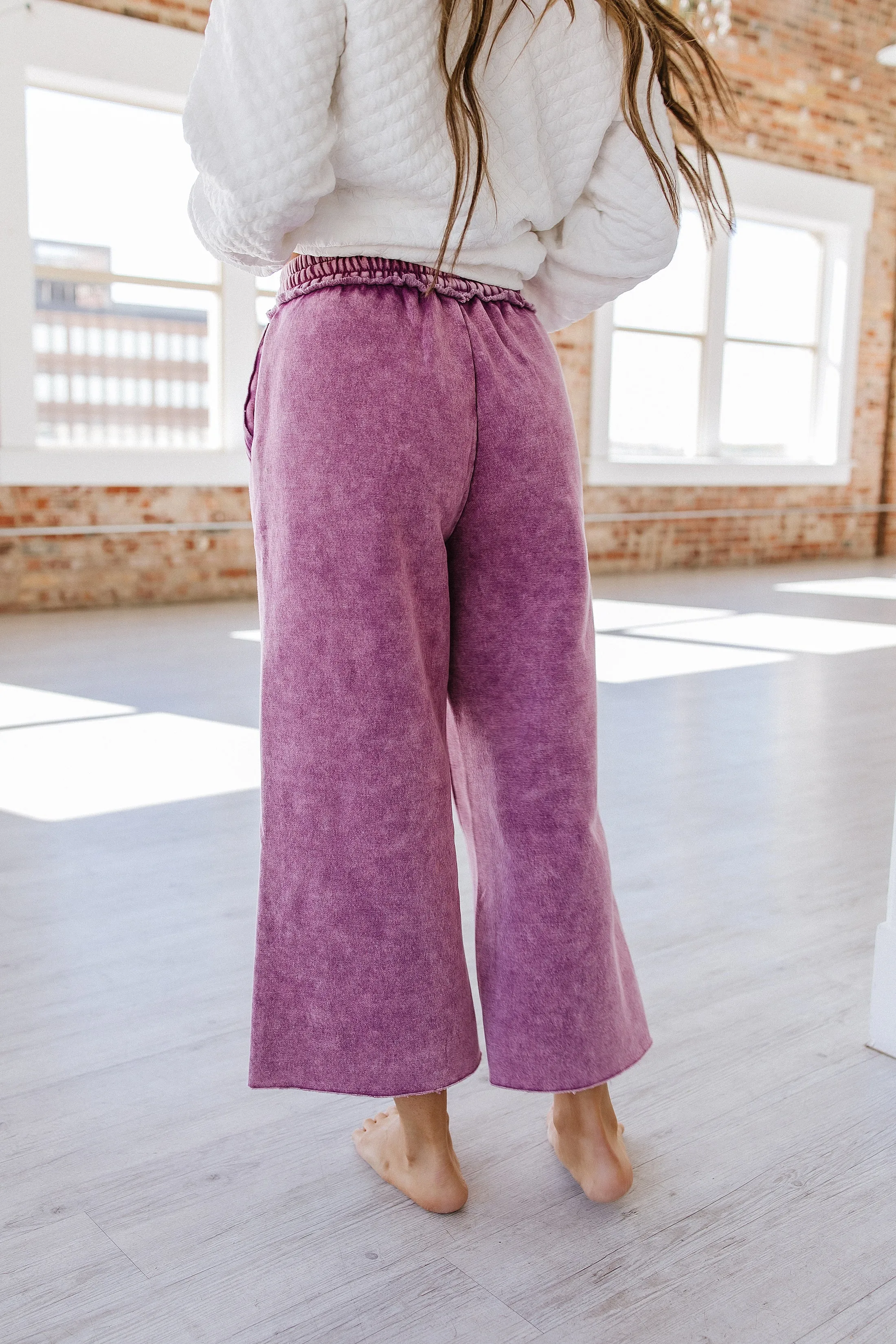 Mable Cropped Fleece Lounge Pants | S-XL