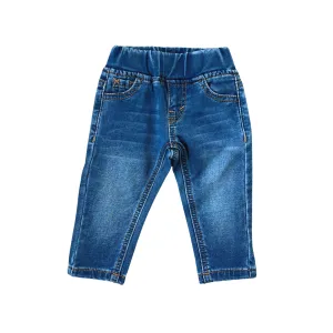 Mdm Blue Wash Denim Pull-on Baby Pants