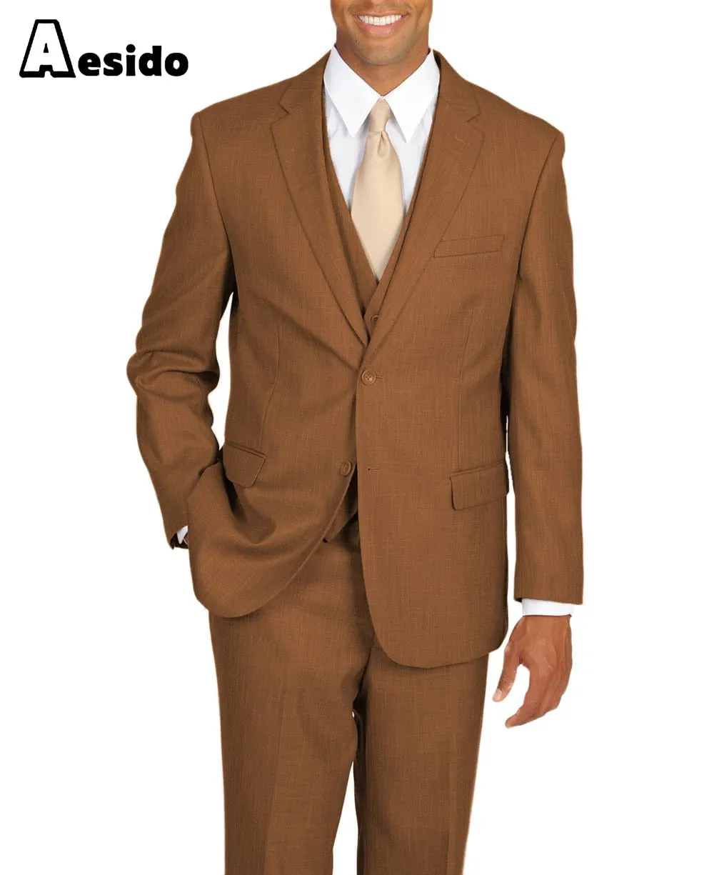 Men's Suit 3 Piece Notch Lapel Jacket (Blazer Vest Pants)