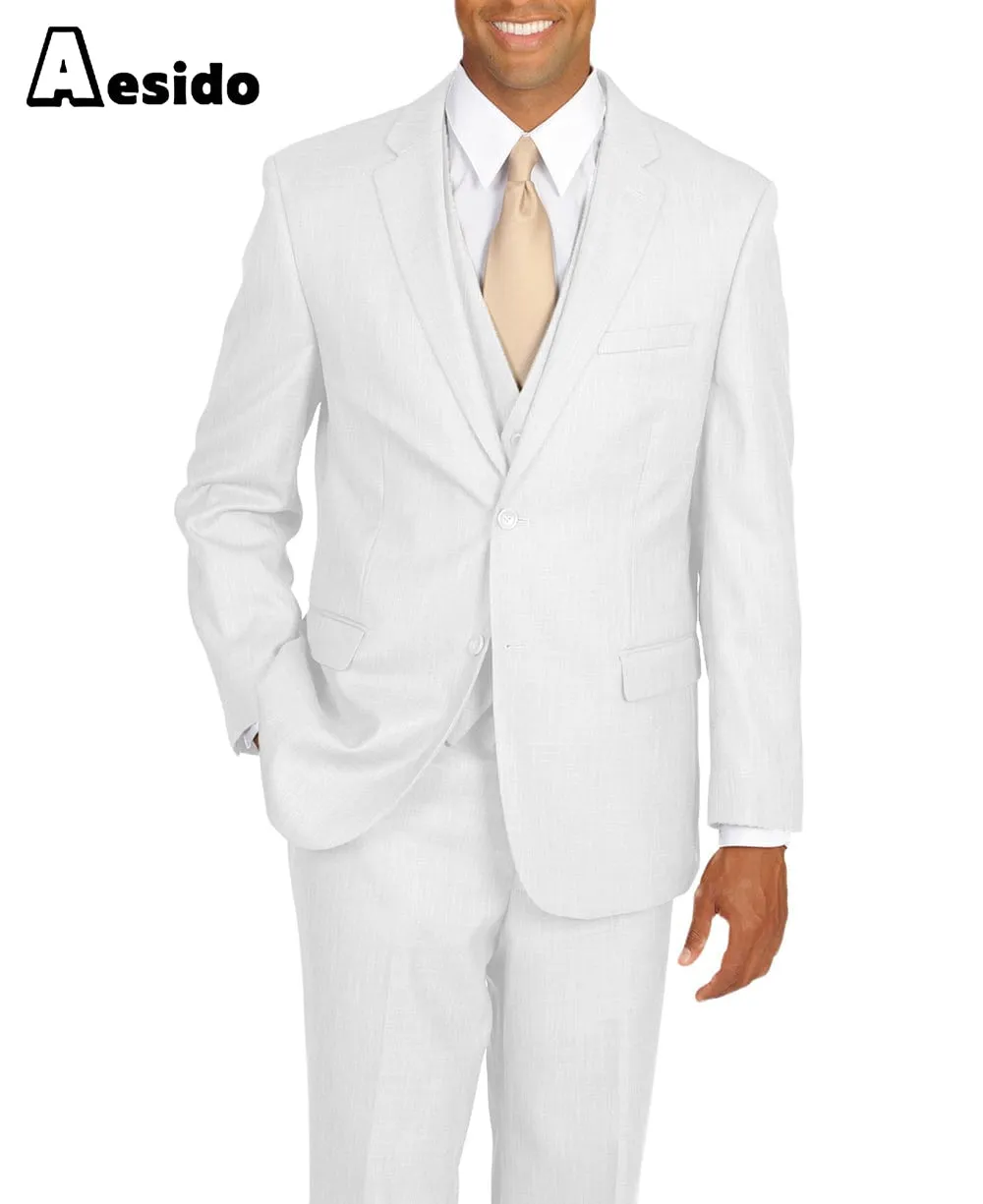 Men's Suit 3 Piece Notch Lapel Jacket (Blazer Vest Pants)