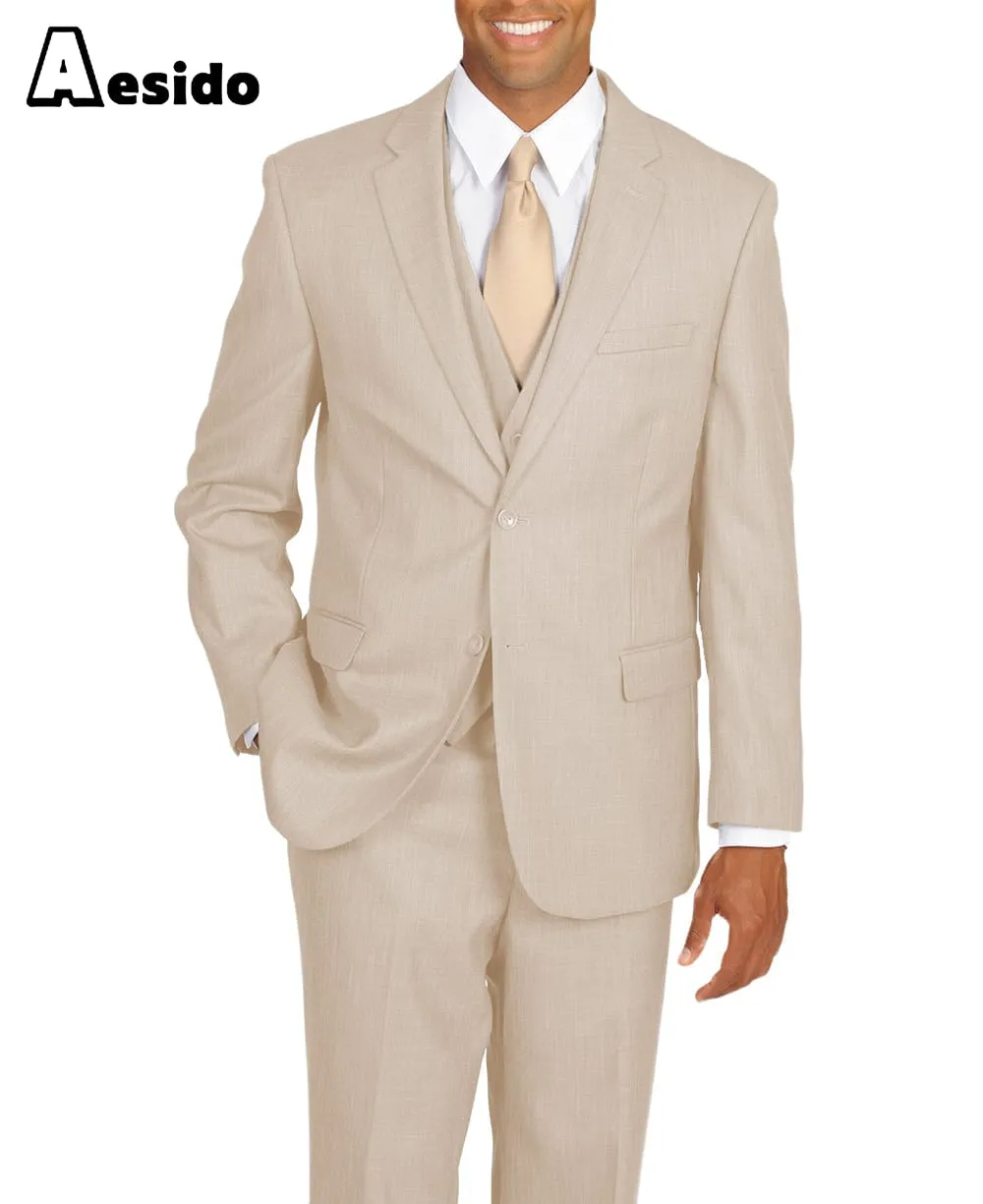 Men's Suit 3 Piece Notch Lapel Jacket (Blazer Vest Pants)