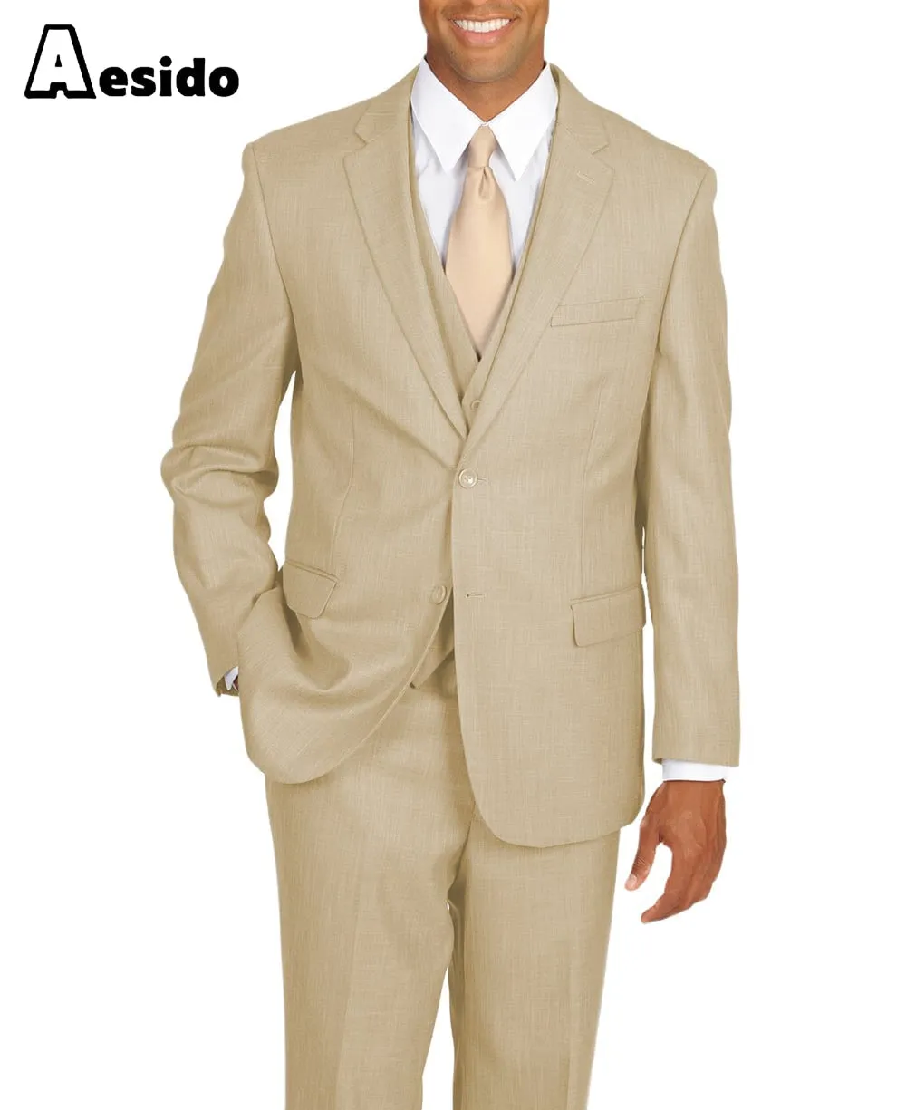 Men's Suit 3 Piece Notch Lapel Jacket (Blazer Vest Pants)