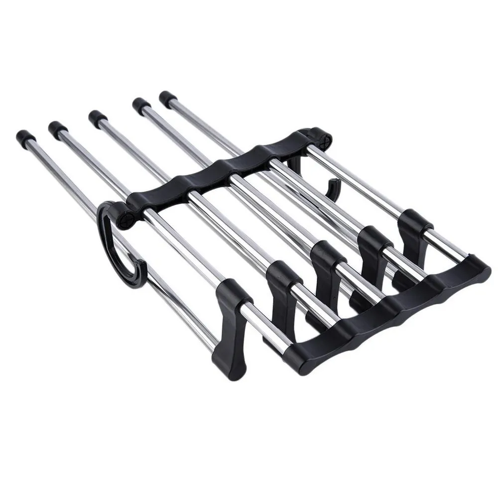 Multifunctional Practical Folding Closet Trouser Organizer Clothes Hanger