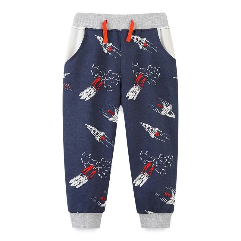 Premium Toddler Boy's Airplane Print Pants