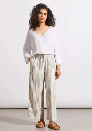 Pull-On Flowy Crop Pants - French Oak