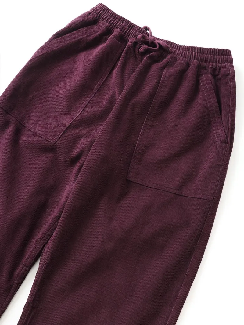 Service Works Plum Corduroy Chef Pants