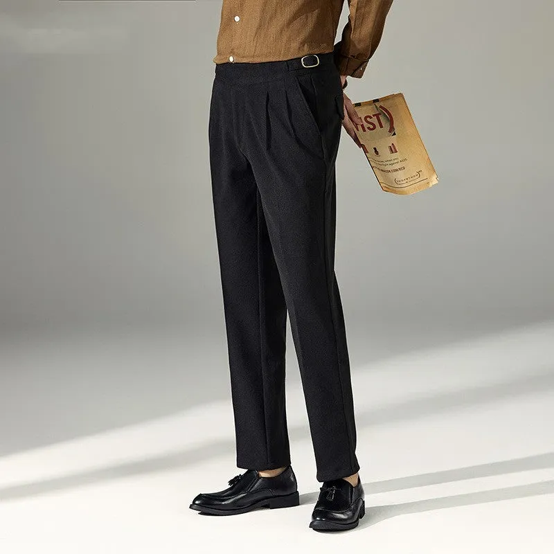 Slim Fit Business Casual Pants Men