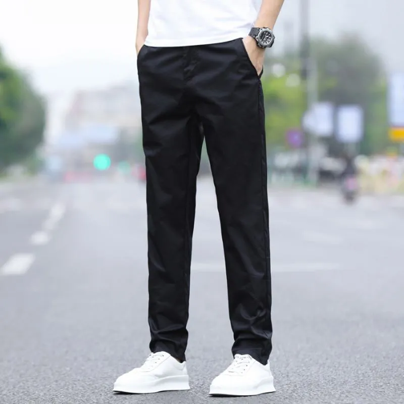 Slim-Fit Straight Lightweight Breathable Pants