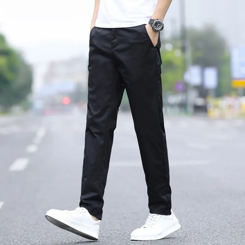 Slim-Fit Straight Lightweight Breathable Pants