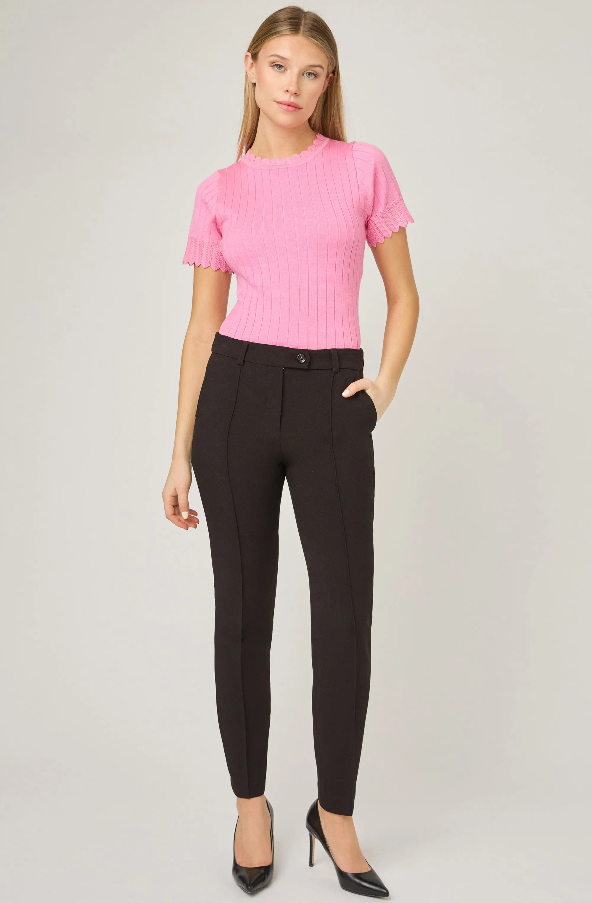 Straight Pant with Middle Pleat