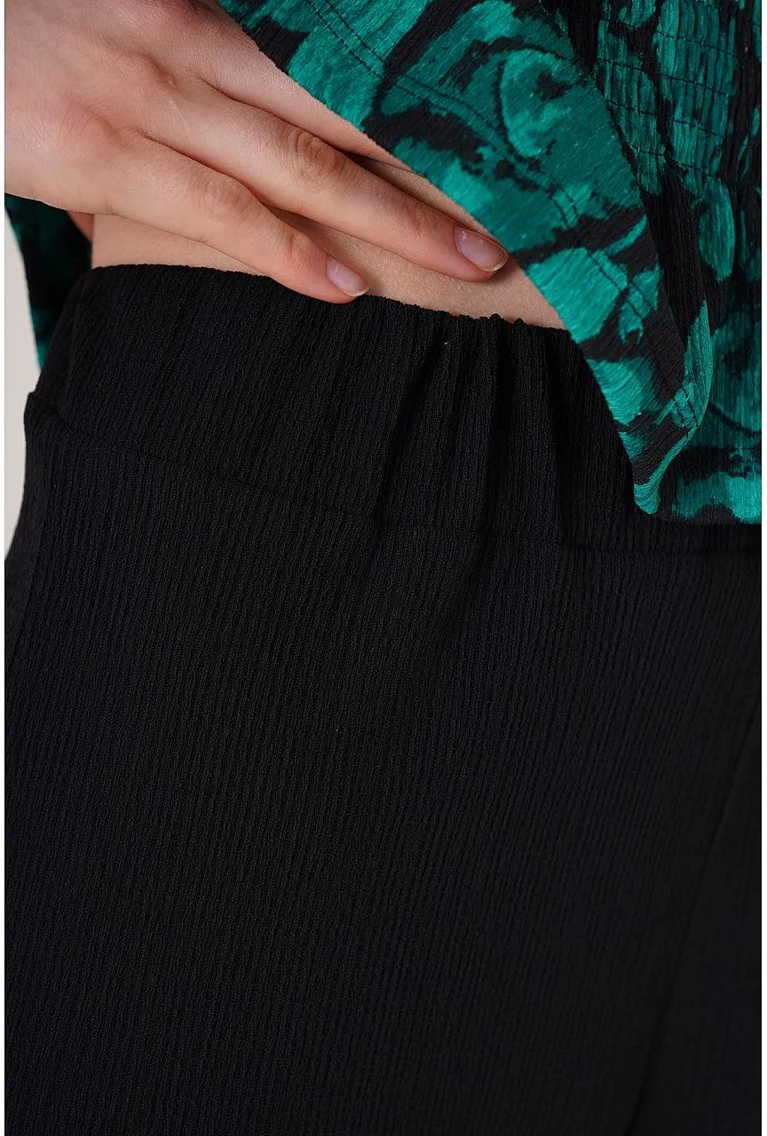 Stylish Black Knit Pants for Women