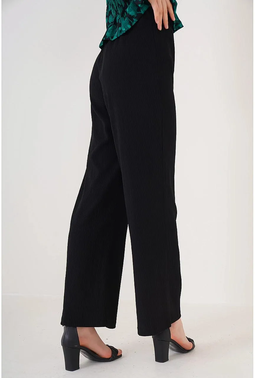 Stylish Black Knit Pants for Women