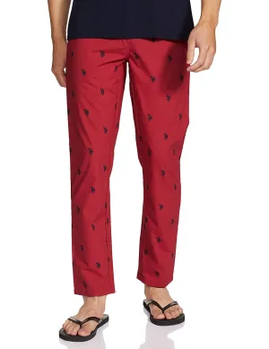 US Polo Red Pyjama Lower Night wear for Men