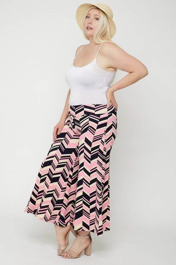 Voluptuous ( ) Chevron Print Pants