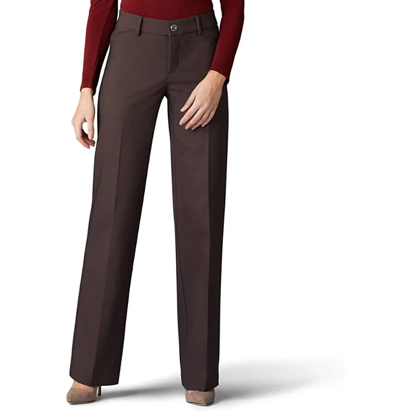 Women Regular Fit Mid Rise Flex Motion Trouser Pant