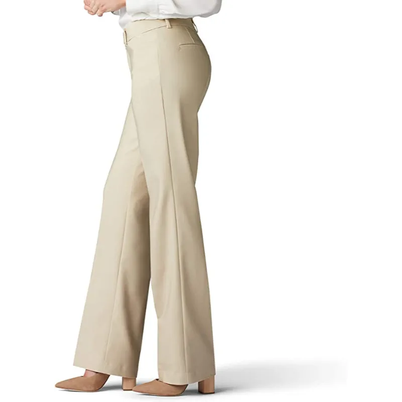 Women Regular Fit Mid Rise Flex Motion Trouser Pant