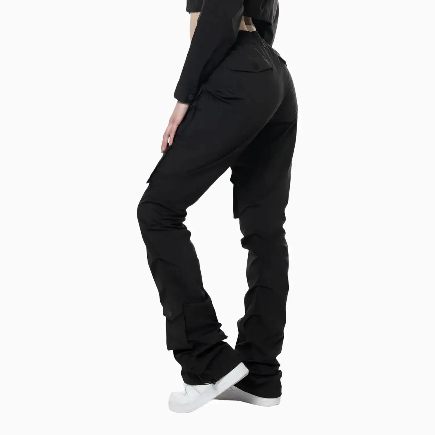 Women's Multi Pocket Nylon Stack Pant