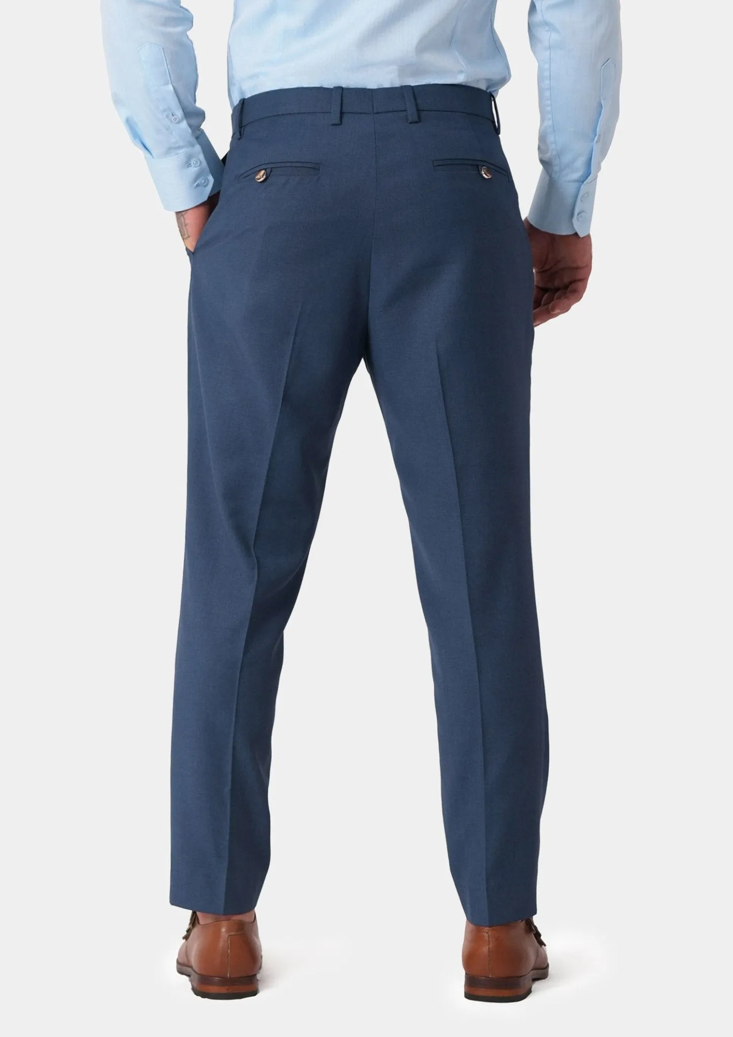 Yale Blue Crosshatch Pants