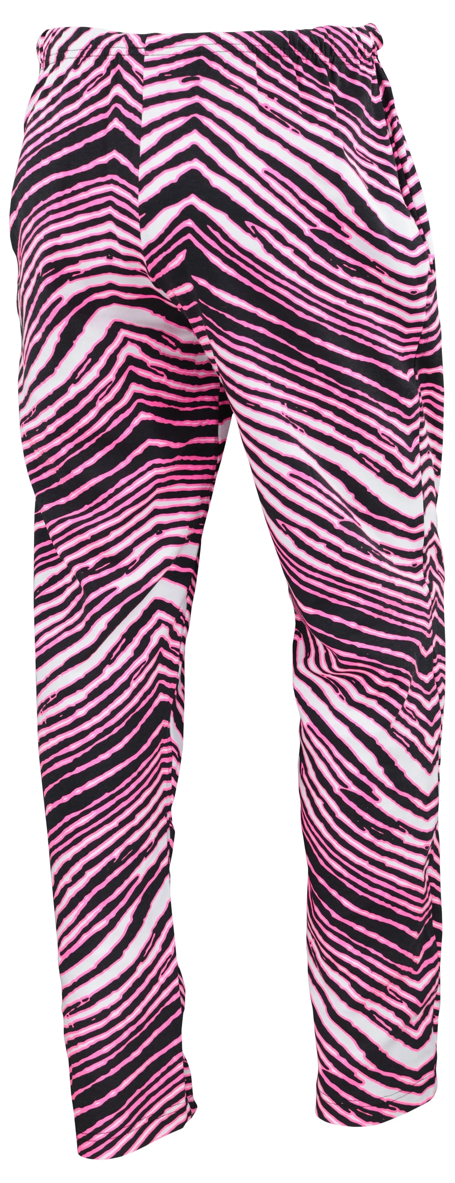 Zubaz 88 Men's The Original Pants - BLACK/PINK ZEBRA